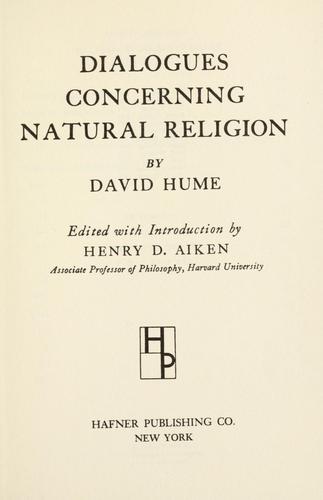 Dialogues concerning natural religion
